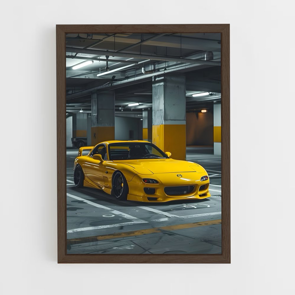 Poster Speed Yellow – affiche Mazda (vue 5)